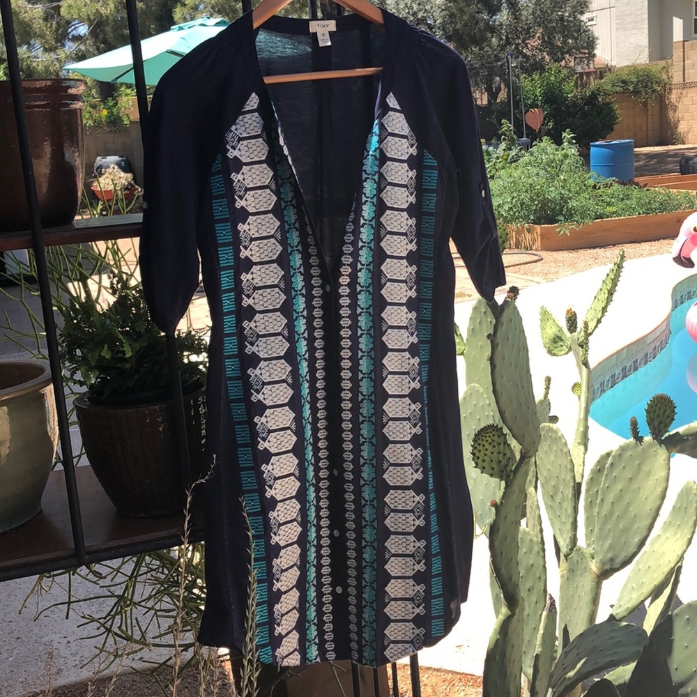 Tiny brand embroidered shirt dress from Anthro.
